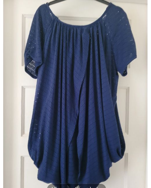 Marina Kaneva  Blue Plus. 18 Wrap/Drape Top