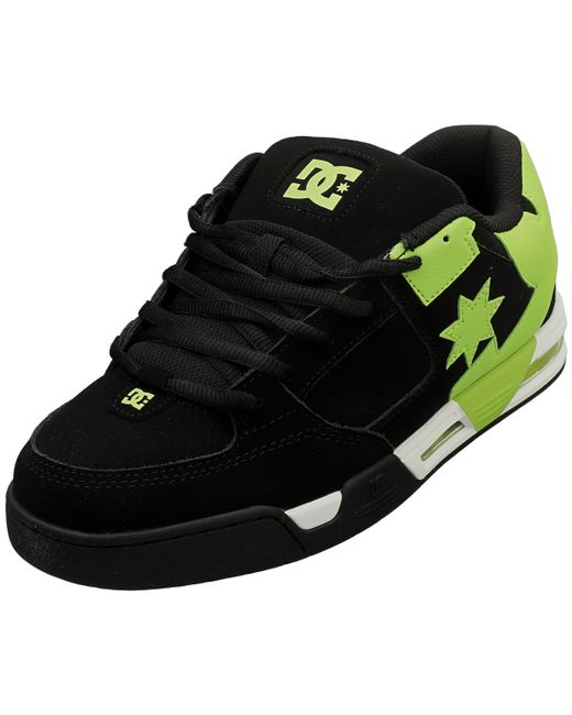 Dc Shoes Command Skate Trainers Lime 10.5 Uk Da Men Di Colore Nero