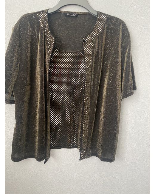 Berkertex Ladies Short Sleeve Jacket With Inset Top 20 Gold Sequinfrom New  Di Colore D'Oro