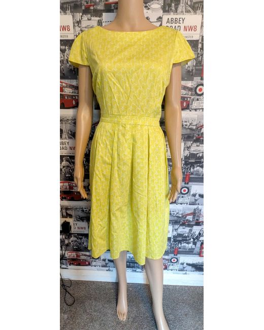 Marina Kaneva  Green New Lime Love Heart Summer Dress Uk 14