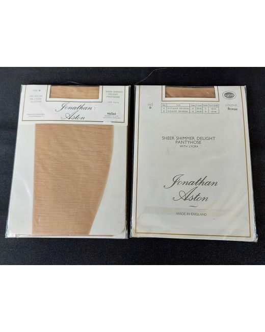 Jonathan Aston 2 X Sheer Shimmer Delight Tights 54 To 59 B