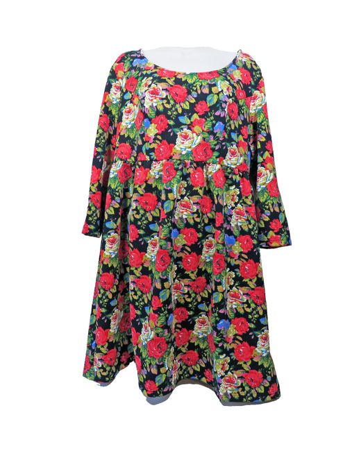 Joe Browns  Floral 3/4 Sleeve Round Neck Skater Dress Uk 18 Bnwt