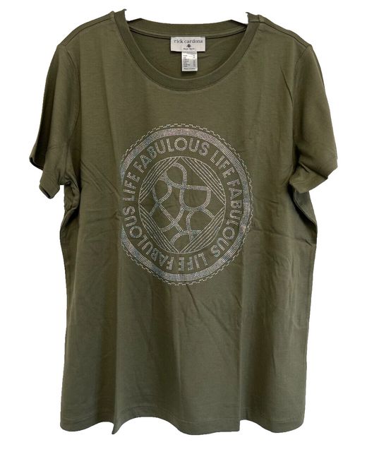 Rick Cardona Top Only 7 D63138  Di Colore Khaki