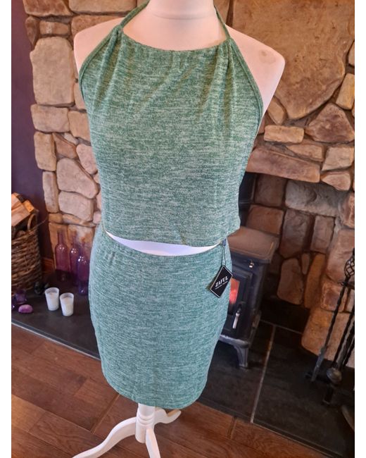Zaful  Green Forever Young 2 Piece Set 14 Bnwt