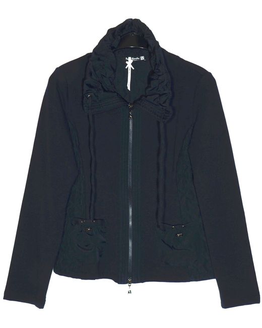 Betty Barclay  Dark Blue Womens Zipped Jacket Navy Ladies Uk 12 Long Sleeve Zip Up New