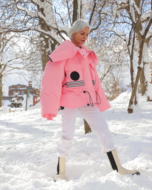 Canada Goose Women's Pink X Angel Chen Snow Mantra Cropped Jacket S Rrp 1295