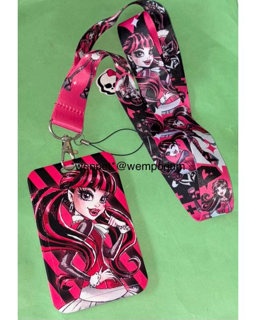 Monster High Lanyard Id Holder Draculaura Bn Work School Collectible