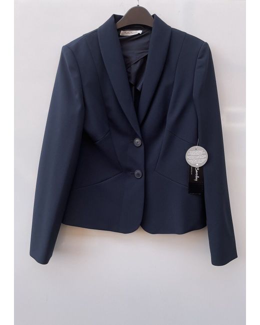 Betty Barclay Ladies Navy Smart Jacket Uk 10 Bnwt  Di Colore Blu