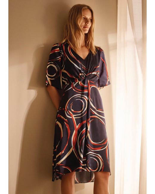 Phase Eight Women's  Rosina Swirl Satin Dress