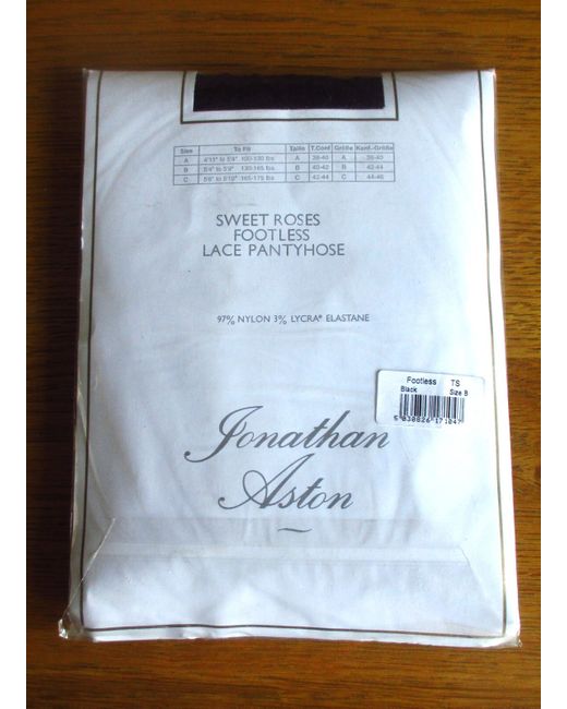 Jonathan Aston Sweet Roses Footless Lace Tights B