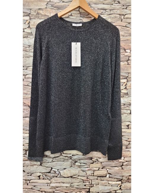 Nicole Farhi Jumper Large Top Sparkly Evening Party Wear Mario 483  Di Colore Nero