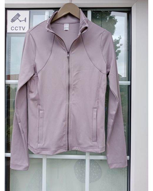 Gilly Hicks Womens Active Recharge Zip-Up Jacket Mocha Medium