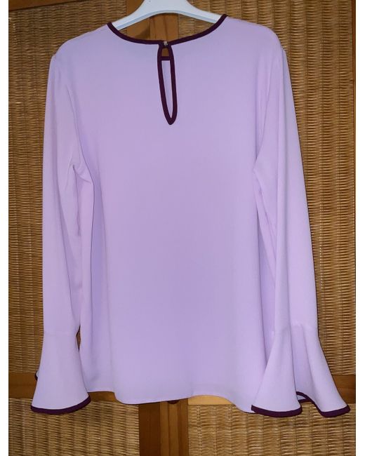 Marina Kaneva   12 Lilac Blouse Wrinkle Resistant Work Formal Casual