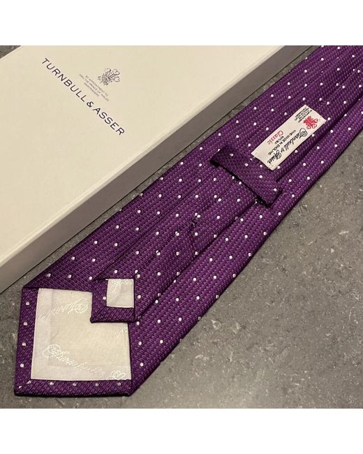 Turnbull & Asser Men's  Turnbull And Asser Silk Tie By Appointment Of His Royal Highness Prince Wales