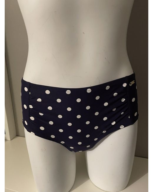 Joules Women's Dark Blue Navy White Spot Rimini Bikini Bottoms 8 Bnwt