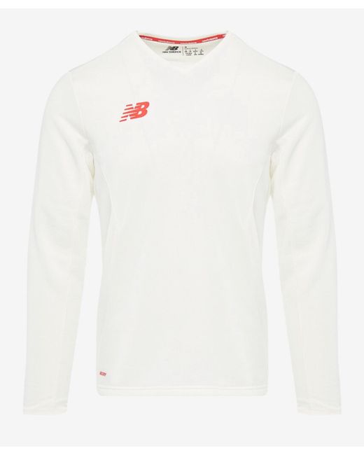 New Balance Women's White V Neck Sweater Jumper Uk Small Refr11