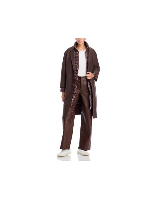 Herno Women's Brown Layered 3 1 Coat