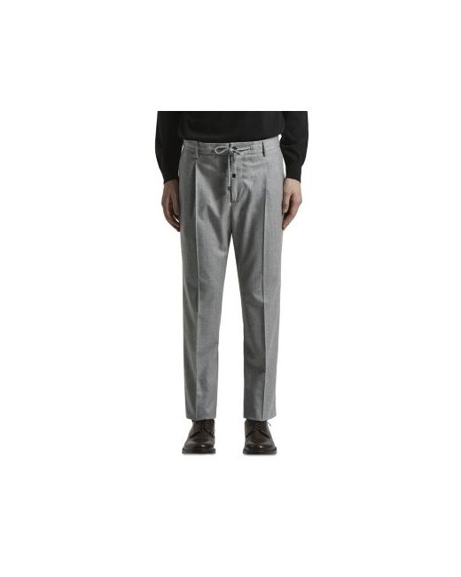 Peserico Relaxed Fit Drawstring Pants Da Men Di Colore Argento