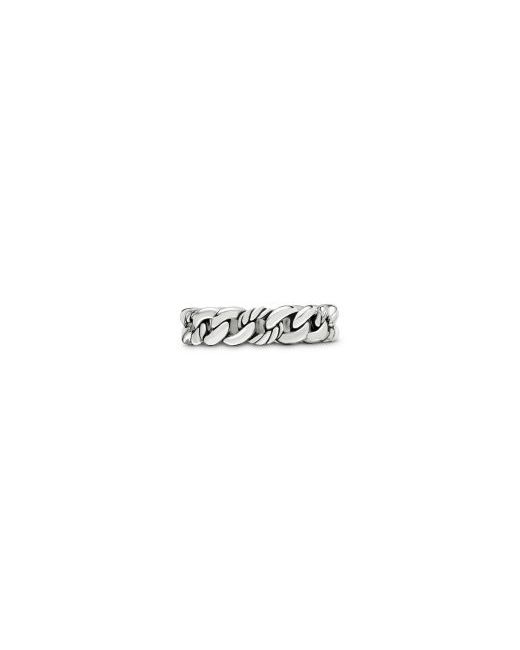 David Yurman Women's Silver Belmont Curb Link Narrow Ring