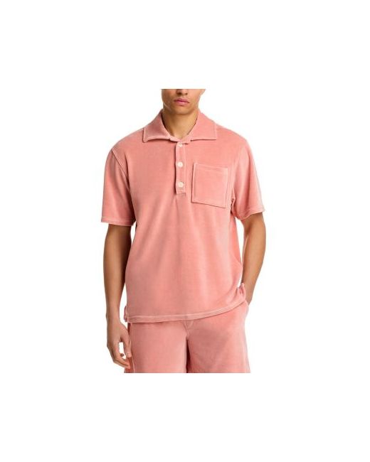 Oas Cameo Girona Velour Shirt Da Men Di Colore Rosa