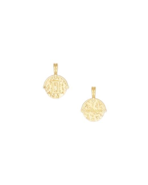 Deux Lions Jewelry Women's Golden Baby Girls Zodiac Necklace