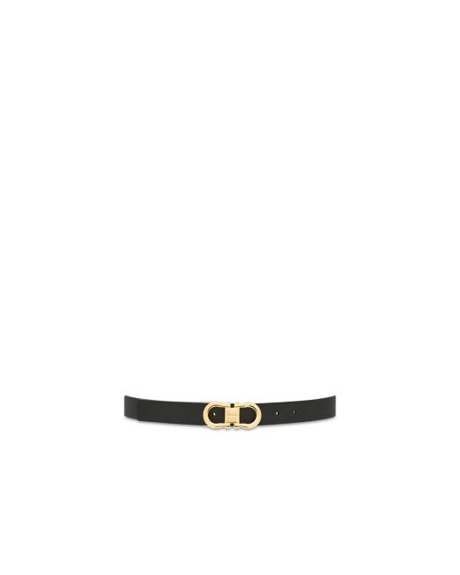 Ferragamo Women's Black Reversible Belt