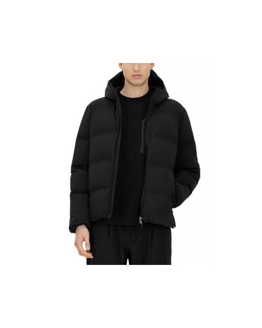 Herno New Impact Hooded Puffer Jacket Da Men Di Colore Nero