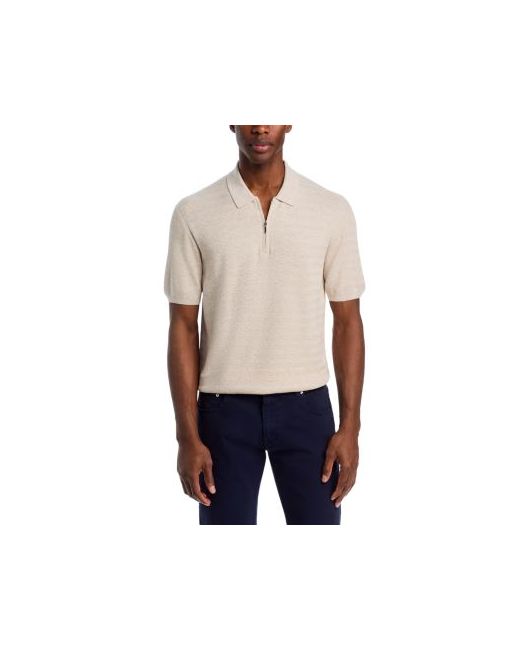 The Men's Store At Bloomingdale's Men's Gray Chevron Quarter-Zip Sweater Polo