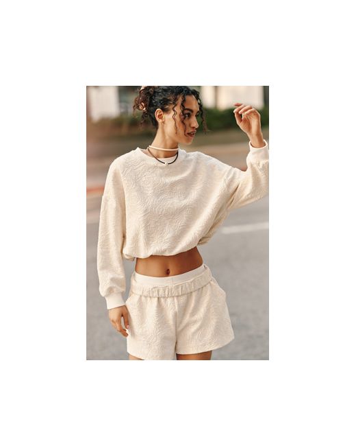 Daily Practice Textured Shorts Da Women Di Colore Bianco