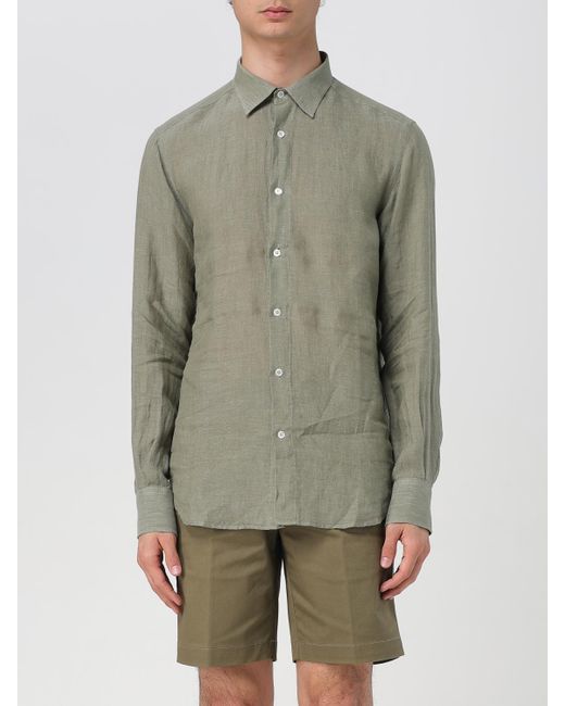 Kampos Shirt Da Men Di Colore Verde