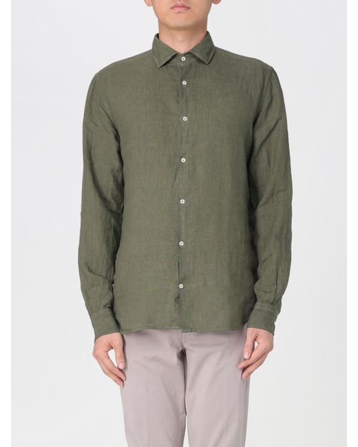 Brooksfield Shirt Da Men Di Colore Verde