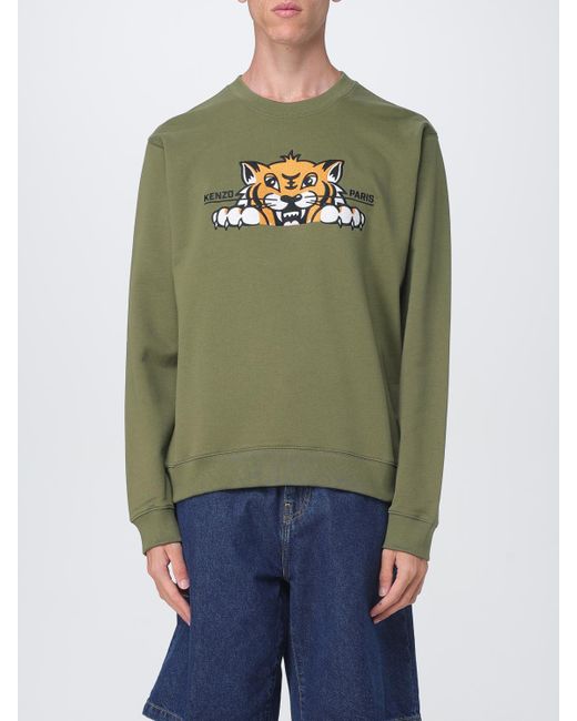 Kenzo Sweatshirt Da Men Di Colore Grigio