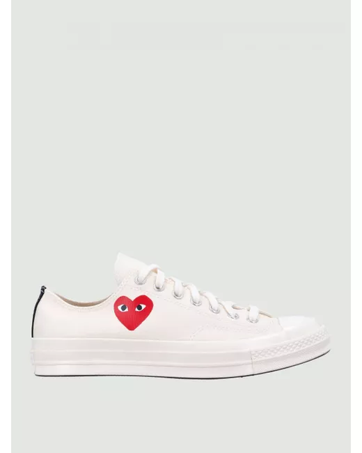 Comme Des Garçons Play X Converse Sneakers Da Men Di Colore Bianco