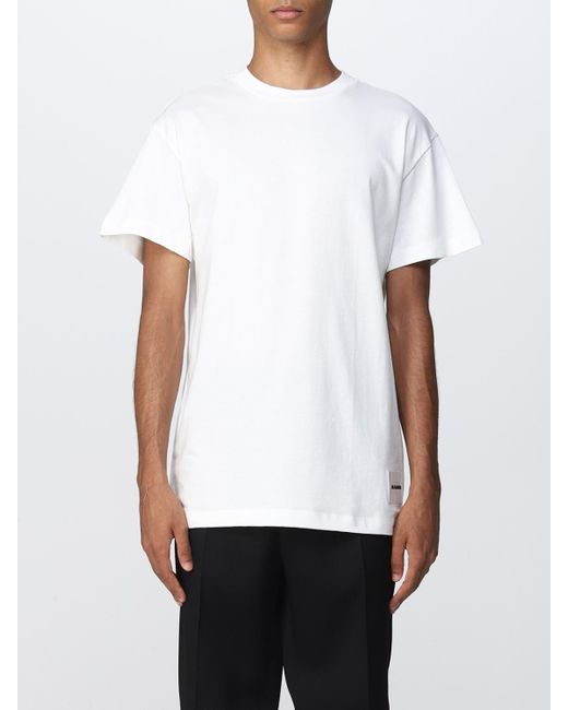 Jil Sander Men's White T-Shirt