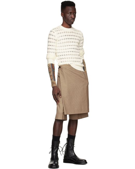 Namacheko Off Viscose Sweater in White | Stylemi