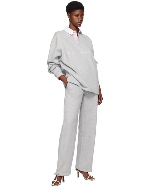 Saks Potts Roger Lounge Pants in Gray | Stylemi