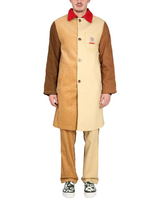 Marni X Carhartt Wip block coat in Multicolor | Stylemi