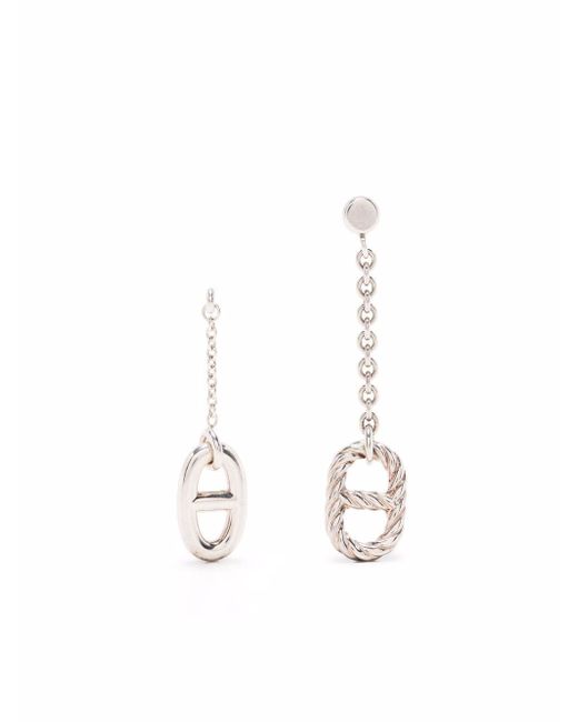Hermès pre-owned Farandole drop earrings in Silver