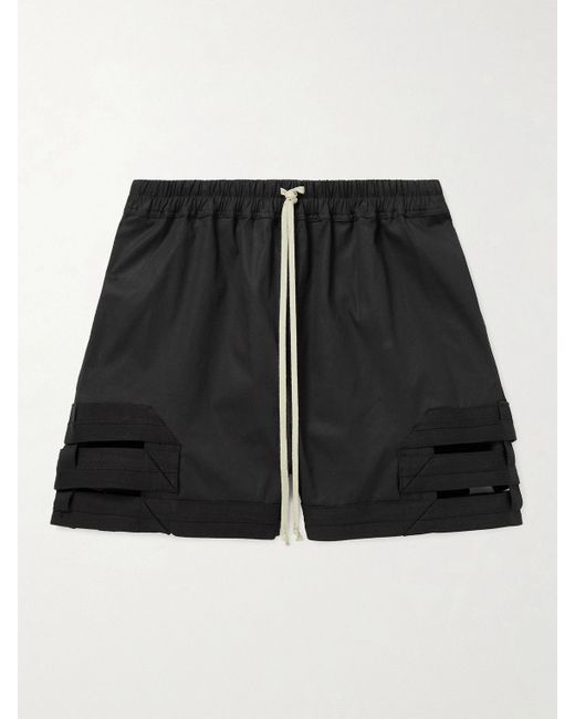 Straight-Leg Organic Cotton-Jersey Drawstring Shorts