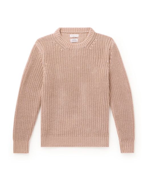 Brown Manlio high-neck ribbed cashmere sweater, The Row