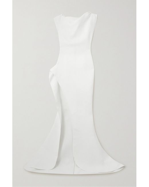 Maticevski - - Rigor Asymmetric Mini Dress - White - AU 14 - Moda Operandi