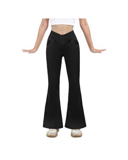 Copyleaf   Flare Jeans For Teen Girls Bell Bottom Kids Jean Pants With Pockets Toddler Jeggings