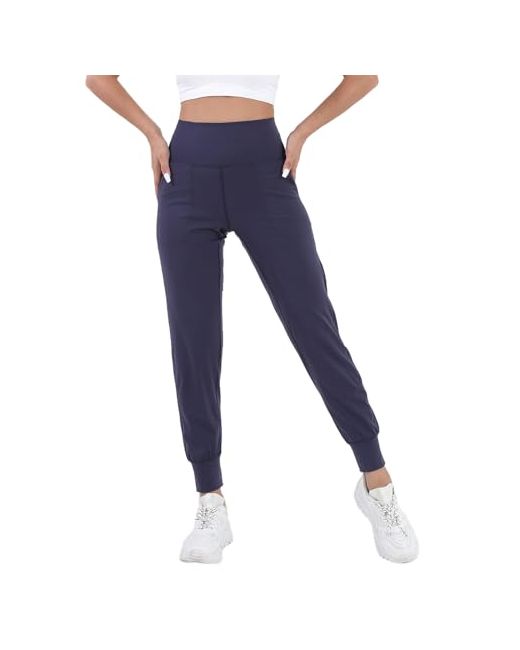 Sipeit Joggers For Athletic Leggings With Pocket High Waist Sweatpants Lounge Pants Workout Yoga Small/28 Inseam Navy Da Women Di Colore Blu
