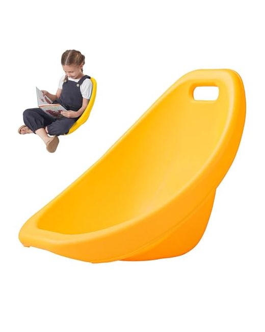 Generic   Kids Rocker Chair Ergonomic Scoop Design Stackable Floor With Back Support For Indoor Outdoor Use Lightweight Convenient