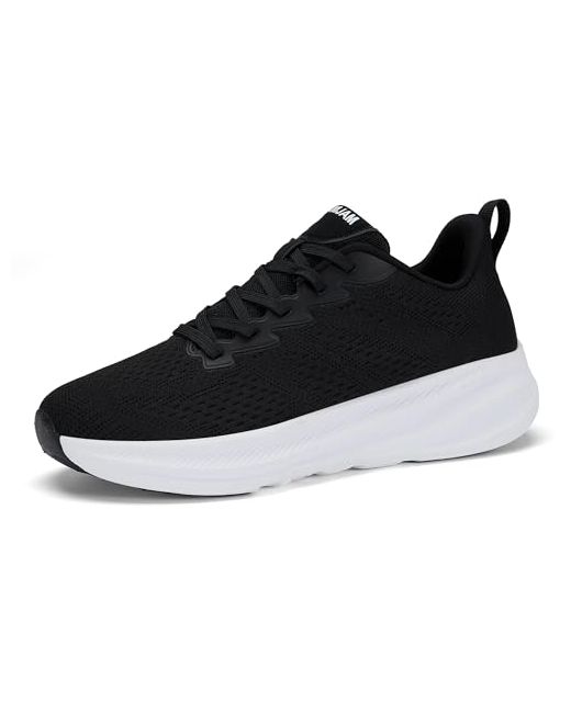 Vamjam Mens Wide Running Shoes With Toe Box Slip On Cushioned Breathable Athletic Tennis Sneakers Comfortable Lightweight Casual Walking 9  Di Colore Nero