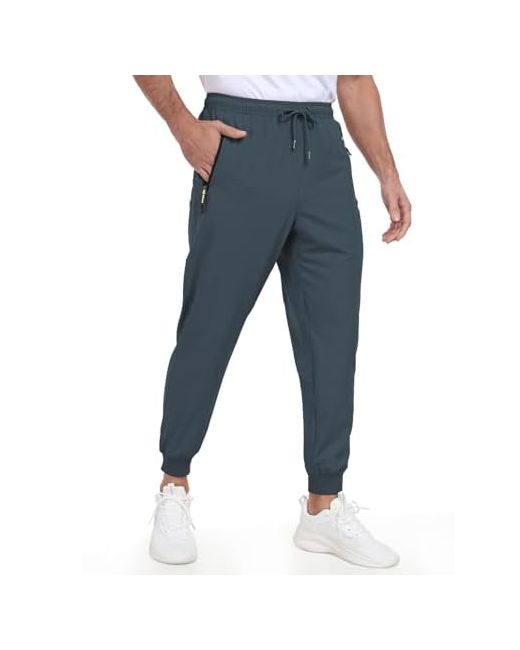 Cnbqdd Jogger Lightweight Athletic Workout Pants Quick Dry Breathable Track Jogging Sweat For Exercise Gym 28 Inches Inseam Large Navy Da Men Di Colore Blu Scuro