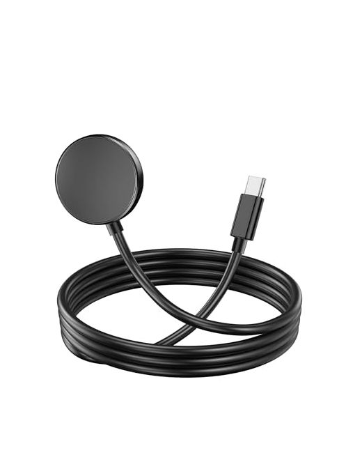 Mohlythrix  Black Usb C Watch Charger Compatible With Samsung Galaxy 6/6 Classic Magnetic Wireless Replacement Charging Cable Dock 3.3ft