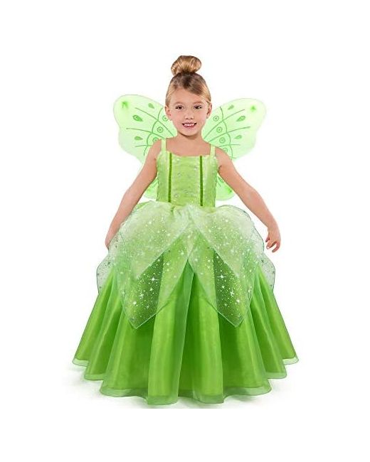 Cqdy Princess Costume For Girls Fancy Fairy Halloween Party Dress Up Toddler Baby Tale Role Play 2-3 Years  Di Colore Verde