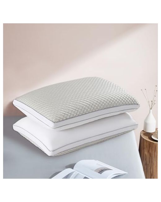 Yourmoon   Your Moon Support Cooling Pillow Standard Set Of 2 Breathable Soft Cool Pillows For Sleeping Cold That Stay Down-Alternative Filling Bed Side Stomach Sleepers