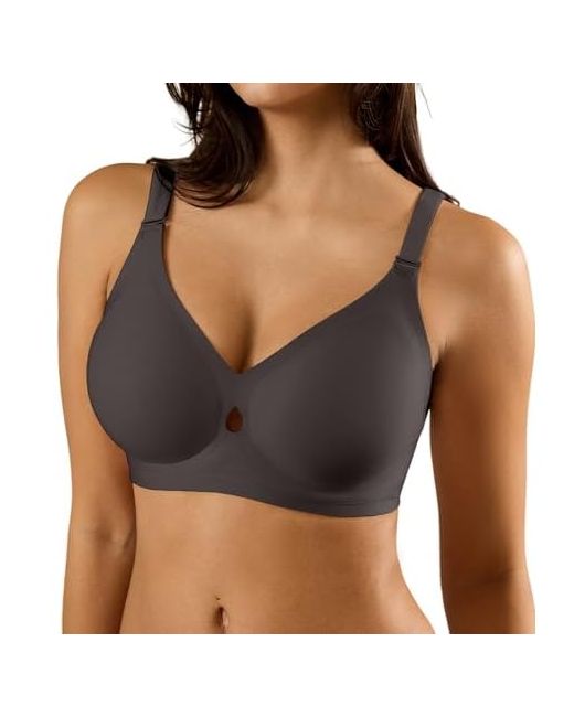 Ultreagle   Padded Wireless Bras For Women Bra Bralettes With Support Bralette H-1pcs 3x-Large